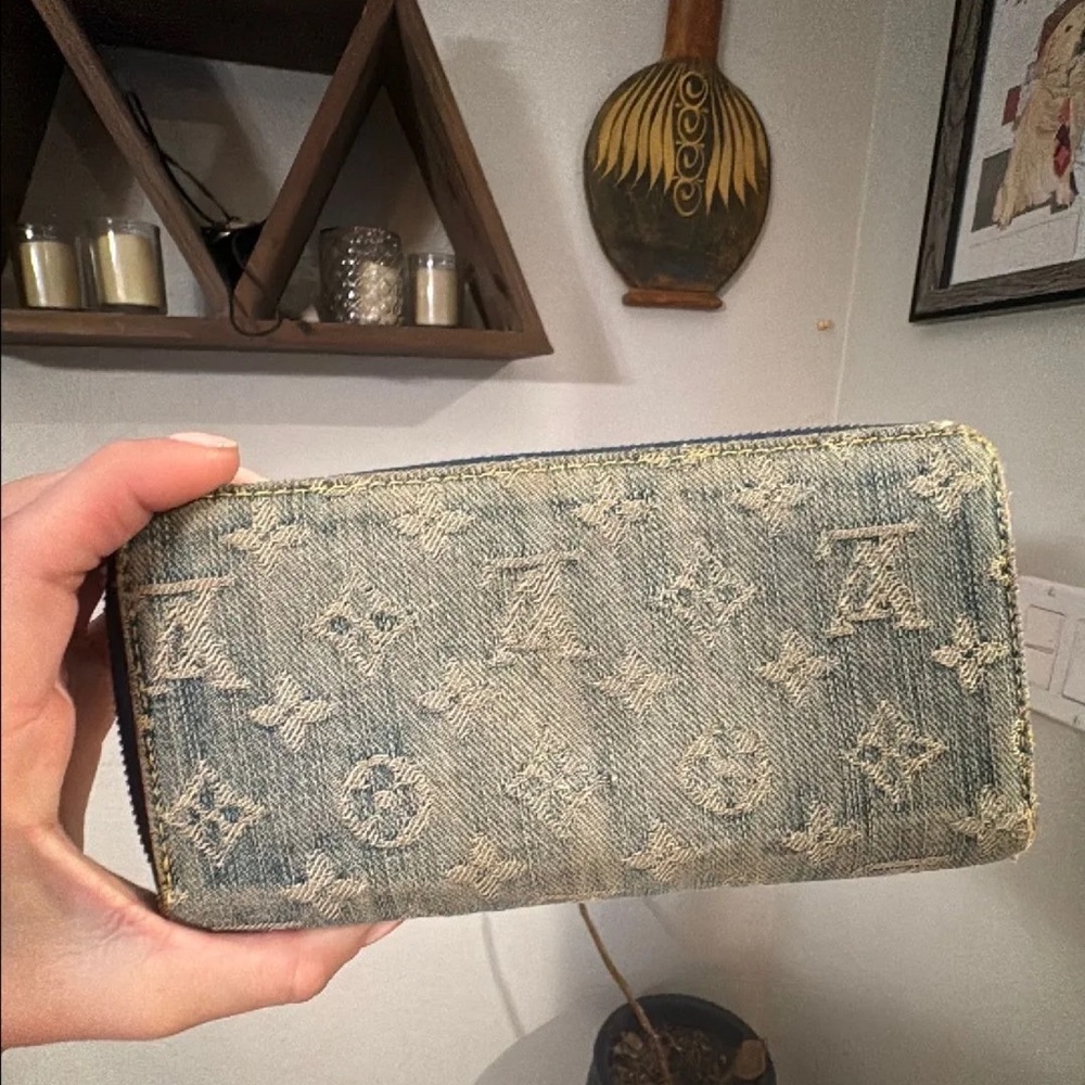 SOLD Louis Vuitton Denim Monogram Wallet